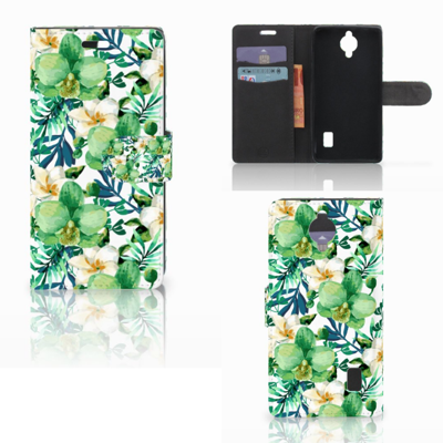 Huawei Y635 Hoesje Orchidee Groen