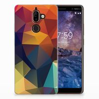 Nokia 7 Plus TPU Hoesje Polygon Color - thumbnail