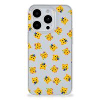 TPU bumper voor iPhone 15 Pro Katten Emojis