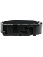 Just Cavalli ceinture à boucle logo - Noir