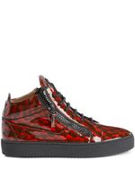 Giuseppe Zanotti baskets Kriss à motif géométrique - Rouge - thumbnail