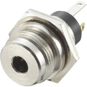 TRU COMPONENTS 718951 Jackplug 3.5 mm Bus, inbouw verticaal Aantal polen: 3 Stereo Zilver 1 stuk(s)