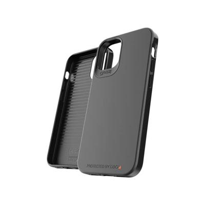 Gear4 Holborn Slim - Achterzijde behuizing voor mobiele telefoon - polycarbonaat, D3O, thermoplastic polyurethaan (TPU) - zwart - ultraslank ontwerp - voor Apple iPhone 12 mini Gear4 Holborn Slim - Achterzijde behuizing voor mobiele telefoon - polycarbonaat, D3O, thermoplastic polyurethaan (TPU) - zwart - ultraslank ontwerp - voor Apple iPhone 12 mini
