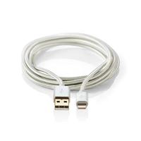 Nedis CCTB39300AL10 mobiele telefoonkabel Aluminium 1 m USB A Lightning