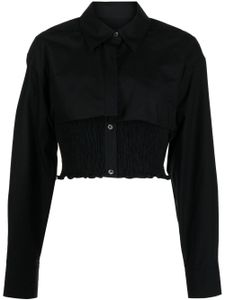 Alexander Wang chemise en coton à design superposé - Noir