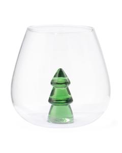 HEMA Drinkglas Kerstboom (transparant)