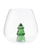 HEMA Drinkglas Kerstboom (transparant) - thumbnail