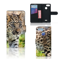 Xiaomi Redmi 6 Telefoonhoesje met Pasjes Baby Luipaard