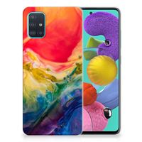 Hoesje maken Samsung Galaxy A51 Watercolor Dark