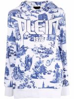 Philipp Plein hoodie à imprimé graphique - Blanc