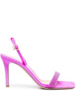 Gianvito Rossi sandales Britney 95 mm à ornements strassés - Rose