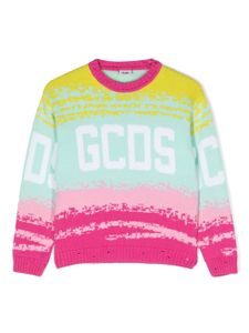 Gcds Kids pull colour block à bande logo - Rose