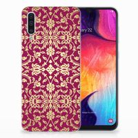 Siliconen Hoesje Samsung Galaxy A50 Barok Pink - thumbnail