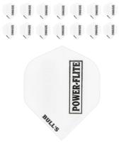 Bull's Powerflite Solid 5-pack witte flights
