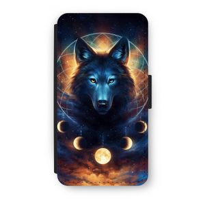 Wolf Dreamcatcher: iPhone XS Flip Hoesje