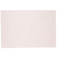 1x Rechthoekige onderleggers/placemats voor borden roze parelmoer geweven print 29 x 43 cm   -