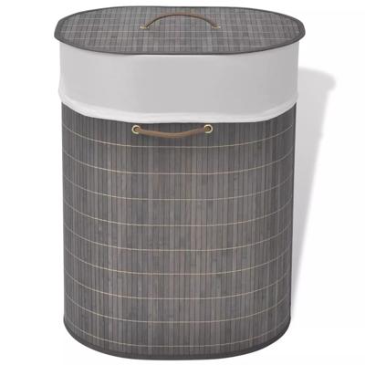 vidaXL Wasmand ovaal bamboe donkerbruin vidaXL Wasmand ovaal bamboe donkerbruin