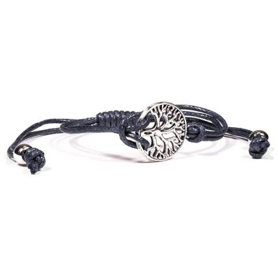 Armbandje Tree of Life Antraciet