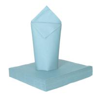 Feest servetten - 16x - lichtblauw - 3 laags - 33 x 33 cm