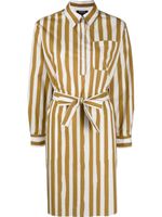 A.P.C. robe-chemise à rayures - Jaune - thumbnail