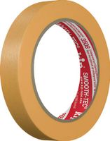 Kip Gladde crêpeband | glad | geel | lengte 50 m | breedte 18 mm | 12 stuks - 3508-18 3508-18