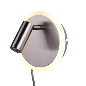 Trio Wandlamp Jordan met spot metaalgrijs 229210207