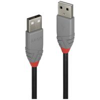 LINDY USB-kabel USB 2.0 USB-A stekker, USB-A stekker 5.00 m Zwart 36695 - thumbnail