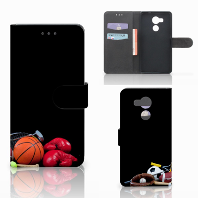 Huawei Mate 8 Wallet Case met Pasjes Sports Huawei Mate 8 Wallet Case met Pasjes Sports