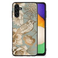 Bloemen Hoesje voor Samsung Galaxy A13 5G | A04s Vintage Bird Flowers - thumbnail