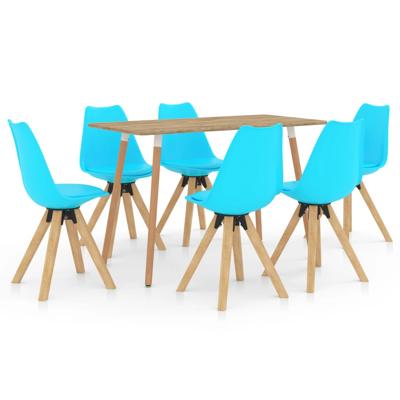 vidaXL 7-delige Eethoek blauw vidaXL 7-delige Eethoek blauw