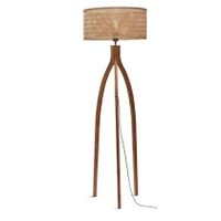 GOOD&MOJO Vloerlamp Java - Bamboe - 50x50x145cm - Driepoot