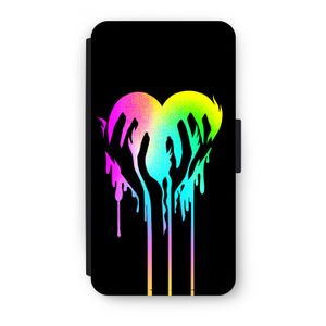 Hold My Heart: iPhone X Flip Hoesje