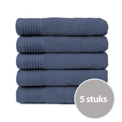 The One Handdoek 50x100 cm 450gram Denim Faded (5 stuks) The One Handdoek 50x100 cm 450gram Denim Faded (5 stuks)