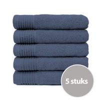 The One Handdoek 50x100 cm 450gram Denim Faded (5 stuks)
