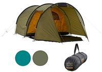 Grand Canyon Robson 3 tent voor 3 personen, waterdicht met voortent, grote opbergruimte, 2 ingangen, ultralicht, klein verpakkingsformaat, tunneltent voor trekking, camping, capulet olijf (groen)