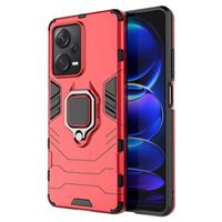 Xiaomi Redmi Note 12 Pro+ Hybrid Case met Ringhouder - Rood - thumbnail