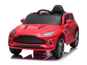 Aston Martin 12v elektrische kinderauto met rubberen banden, leder zitje en meer!