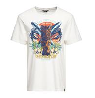 King Kerosin Tiki Surf Shop Shirt Off White -S