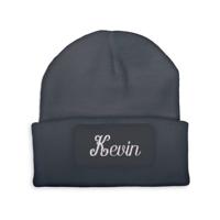 Muts borduren - Grijs