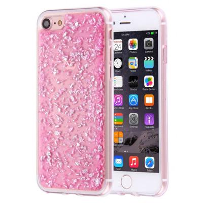 iPhone 8 / 7 siliconen hoesje - Roze blaadjes transparant iPhone 8 / 7 siliconen hoesje - Roze blaadjes transparant