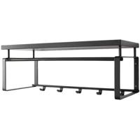 Kapstok Rex 3 zwart 70x28cm