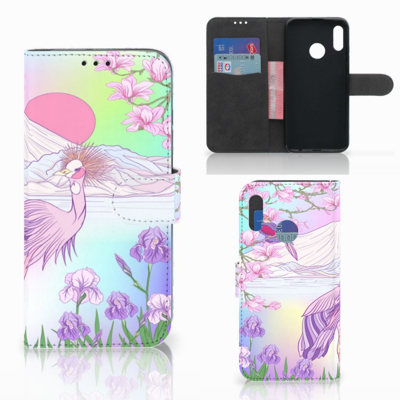 Honor 10 Lite Telefoonhoesje met Pasjes Bird Honor 10 Lite Telefoonhoesje met Pasjes Bird