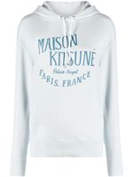 Maison Kitsuné hoodie en jersey à logo imprimé - Bleu