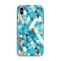 Gekleurde driehoekjes blauw: iPhone X Tough Case