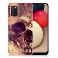 Silicone Back Case Samsung Galaxy A02s Skullhead