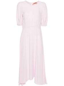 Nº21 robe mi-longue en crêpe - Rose