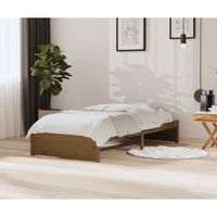 Bedframe massief hout honingbruin 90x200 cm - thumbnail