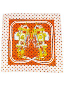 Hermès Pre-Owned foulard Brides De Gala Love Twilly (années 1990-2000) - Orange