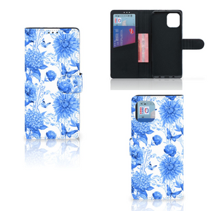 Hoesje voor Motorola Edge 20 Lite Flowers Blue