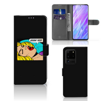 Samsung Galaxy S20 Ultra Wallet Case met Pasjes Popart Oh Yes - thumbnail